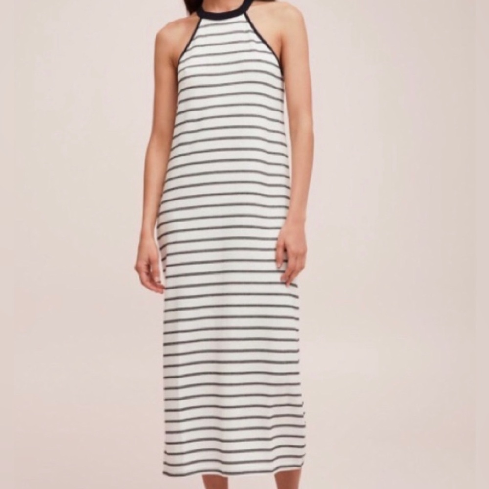 The Fifth Label -stripe dress - Size-Lg -Blk&White
